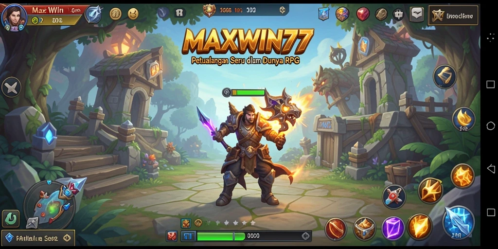 Tampilan menarik dari gameplay RPG MAXWIN77 yang memukau.