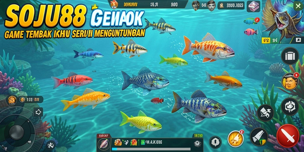 Gameplay seru menangkap ikan di SOJU88.