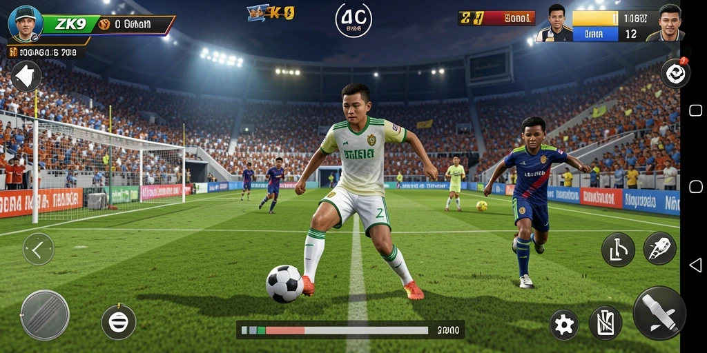 Tampilan gameplay ZK9 yang dinamis dan kompetitif.